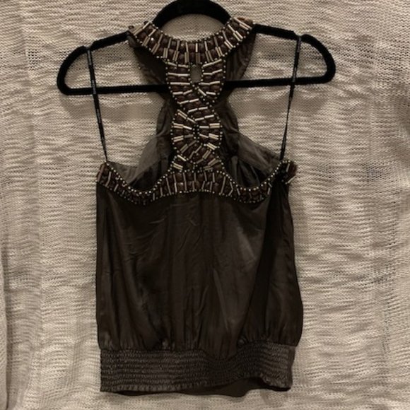 Bebe Sleeveless Silk Blouse - Picture 2 of 4